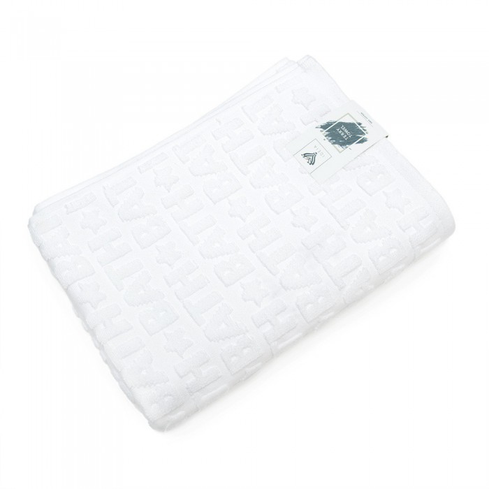 Махровий рушник Bath TM IDEIA 70х140 см білий 