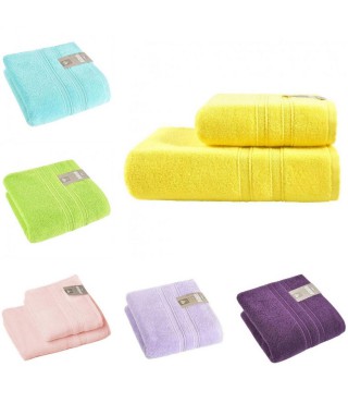 Махровий рушник Aqua Fiber Premium TM IDEIA 50х90 см молоко
