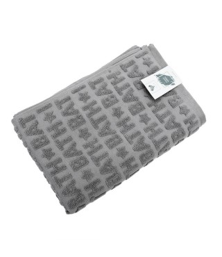 Махровий рушник Bath TM IDEIA 70х140 см сіре