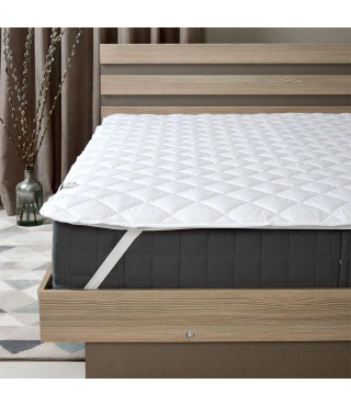 Наматрацник стьобаний Comfort зі стрічками по кутах TM IDEIA 90х200 см