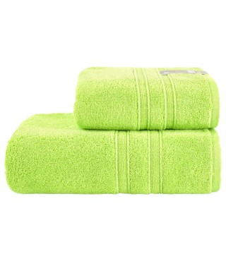 Махровий рушник Aqua fiber Premium TM IDEIA 70х140 см зелений