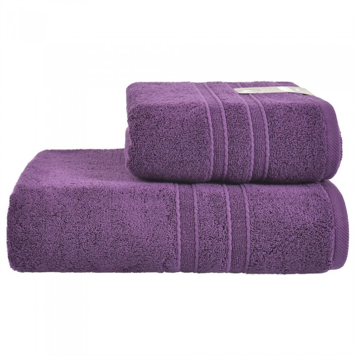 Махровий рушник Aqua fiber Premium TM IDEIA 70х140 см фіолет 