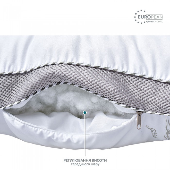 Подушка Classica Soft 3D трикамерна ТМ IDEIA 50х70 см лебеді Подушка Classica Soft 3D трикамерна ТМ IDEIA 50х70 см лебеді