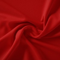 Тканина плательна штапель стрейч однотонний червоний