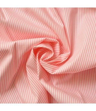 Тканина сорочкова Смуга стрейч дрібна рожева