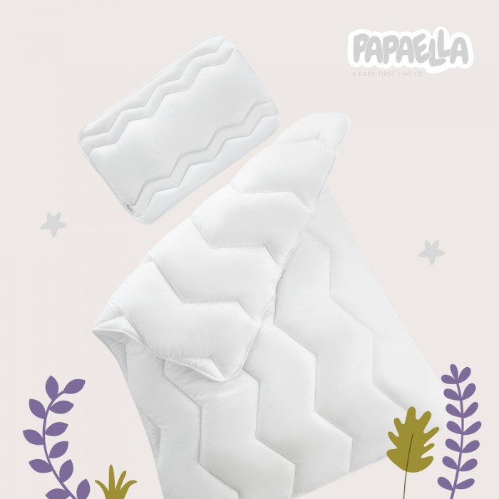 Ковдра дитяча в ліжечко Comfort ТM PAPAELLA 100х135 см зигзаг/біла Ковдра дитяча в ліжечко Comfort ТM PAPAELLA 100х135 см зигзаг/біла
