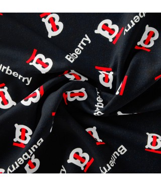 Тканина плательна штапель Бренді Burberry чорна