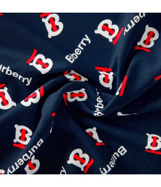 Тканина плательна штапель Бренді Burberry т/синя