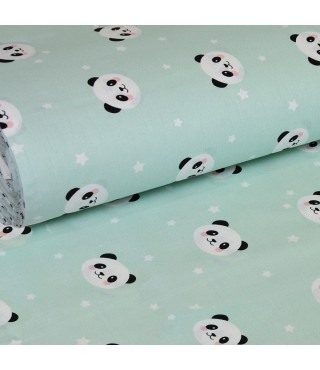 Тканина бязь ранфорс бавовна 2,4 м Panda ментол