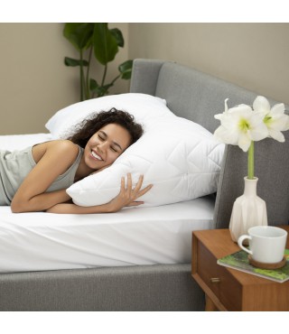 Подушка NORDIC COMFORT+ ТМ IDEIA 70х70 см із блискавкою біла