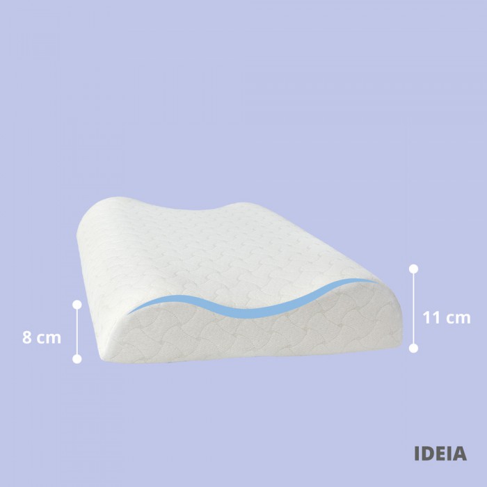 Подушка ортопедическая MEMORY FOAM ТМ IDEIA 63х43х10/8 см