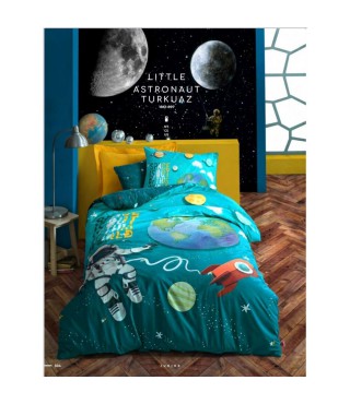 Комплект білизни полуторний Cotton box Astronaut Turkuaz